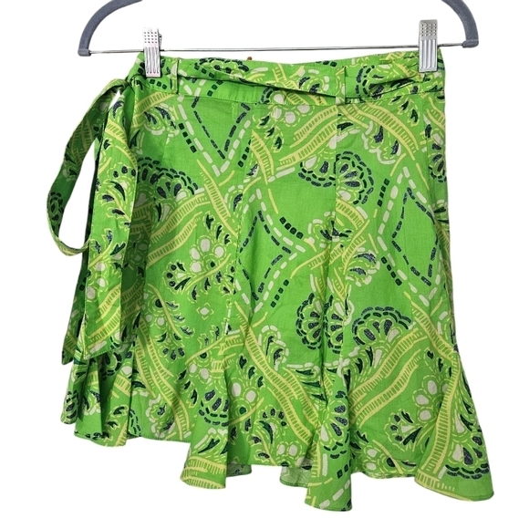 Rhode Green Willow Mini Skirt in Lime Diamond Stitch NWT - Picture 9 of 12